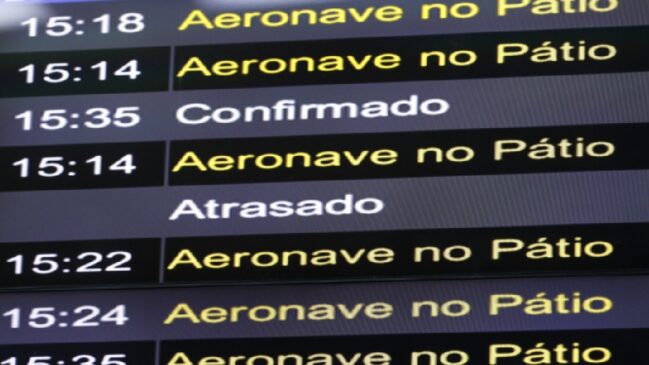Relatório mensal de pontualidade dos aeroportos