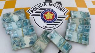 Grande quantidade de dinheiro surpreendeu policiais rodoviários