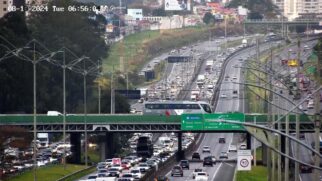 Trânsito carregado nas rodovias do SAI nesta terça (13)
