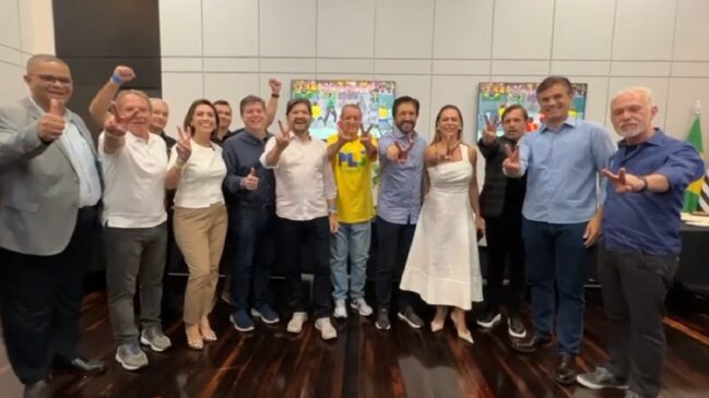 Ricardo Nunes se reuniu com uma série de líderes de partidos políticos de todo o Estado