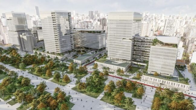 Projeto vencedor para nova sede administrativa do Governo de SP
