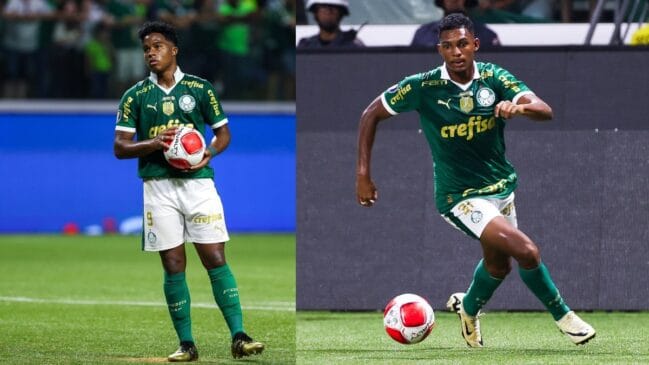 Endrick e Luís Guilherme são uma das vendas do Palmeiras na temporada 2024/25