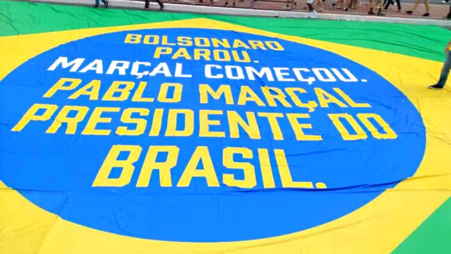 Bandeira causou polêmica na avenida Paulista, no último sábado