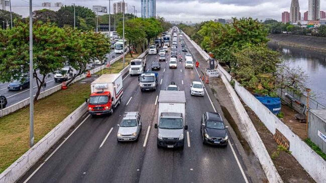 O fluxo é mais denso no entorno de vias como a avenida Rebouças e a Marginal Tietê