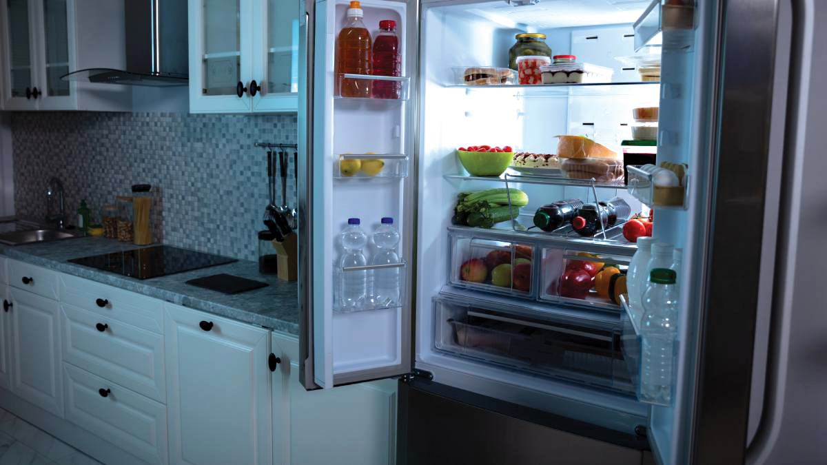 4. Geladeira com freezer - Assim como no caso dos outros produtos, seu consumo também varia de acordo com tamanho e tipo. Para a geladeira pode ir de 40 até 57 kWh e para o freezer varia de 48 até 54 kWh. Ou seja, por mês, geladeira e freezer podem te fazer gastar, em média, R$ 29,36 e R$ 35,23, respectivamente - (AndreyPopov/Depositphotos)