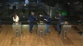 Vídeo mostra o bate-boca entre os dois candidatos