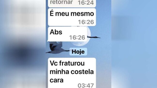 Print da conversa entre Marçal e Datena