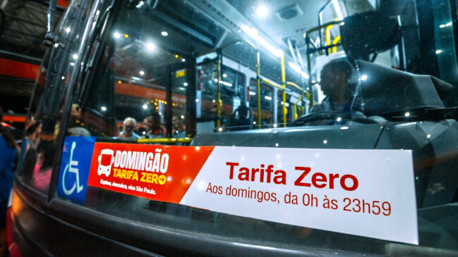 Domingão Tarifa Zero, de São Paulo, registra mais de 310 milhões de viagens