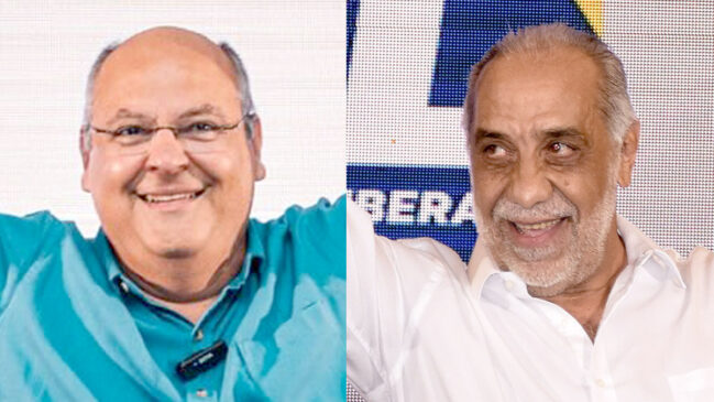 Candidatos a prefeito de Franca Alexandre Ferreita e João Rocha Franca