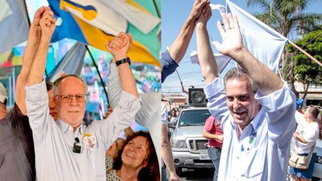 Candidatos a prefeito de Piracicaba Barjas Negri e Helinho Zanatta