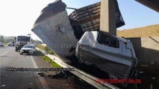 Acidente ocorreu na pista com sentido ao interior de São Paulo