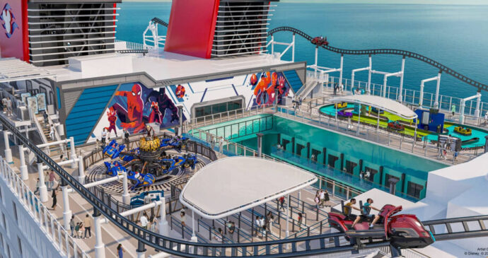Disney Adventure será o 7º cruzeiro da empresa e o primeiro com uma grande montanha-russa