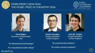 Cientistas dos EUA e Reino Unido são agraciados com Nobel de Química 2024