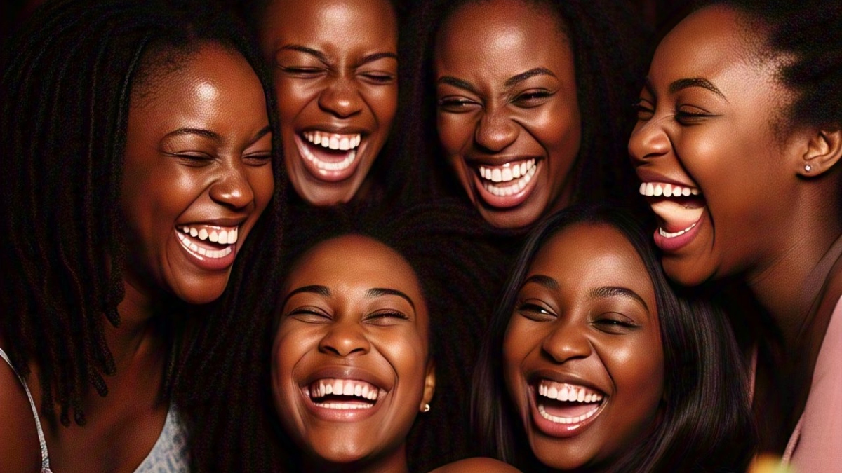 Imagine um grupo de amigos rindo juntos em uma festa /Imagem criada por IA