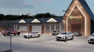 Projeto 3D da nova unidade do Comercial Villa Simpatia, em Campos do Jordão