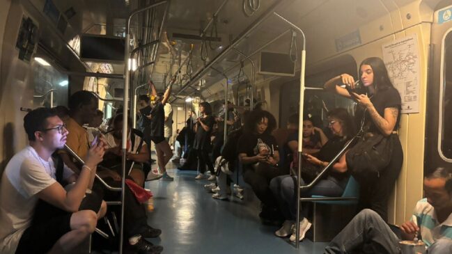 Estações da linha 2-verde voltaram a funcionar normalmente por volta das 14h30