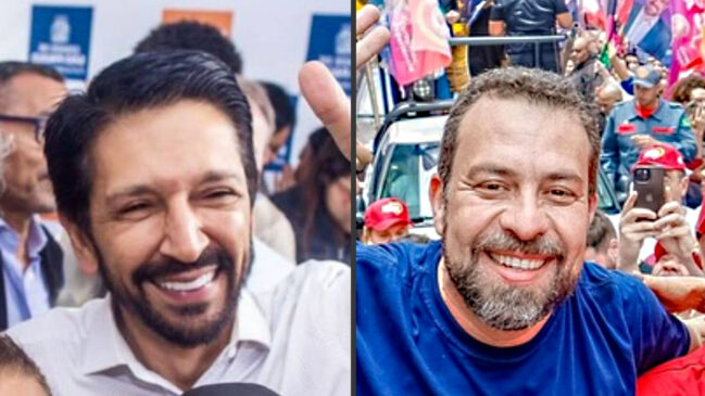 Nunes e Boulos estão na disputa de segundo turno na Capital