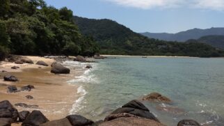 Praia do Mocó, em Ubatuba, no litoral norte de São Paulo