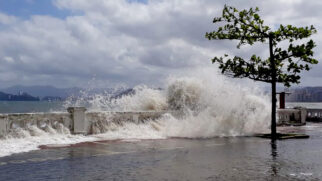 Ciclone extratropical pode agitar mar, danificar a rede elétrica e derrubar árvores e galhos