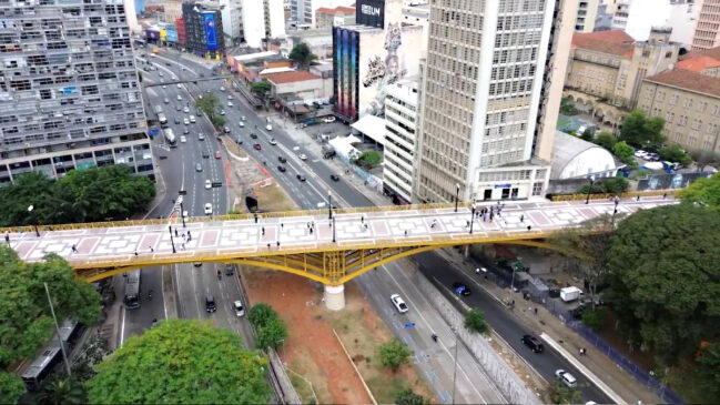 Prefeitura de São Paulo entregou as obras de recuperação e restauro do Viaduto Santa Ifigênia, na região central de São Paulo