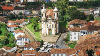 Igreja São Francisco de Assis, na cidade histórica de Ouro Preto, na Região Central de Minas Gerais