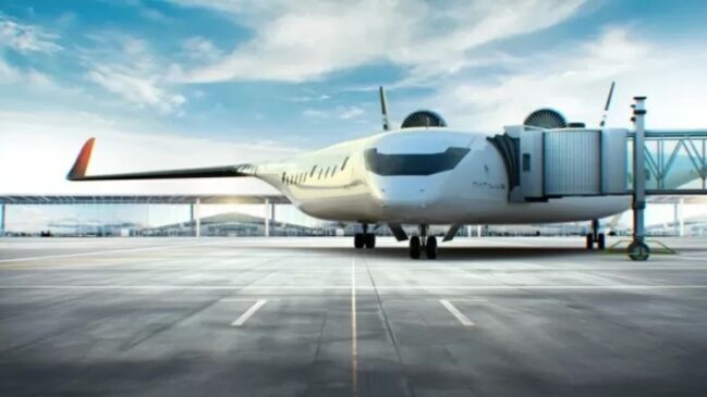 Novo avião da asa 'achatada' promete reduzir em 50% a emissão de carbono