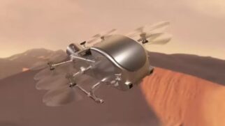 Projeção do Dragonfly que será enviado à lua de Saturno