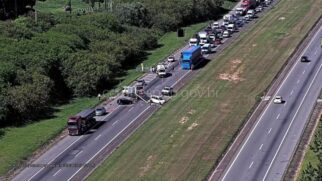 Todas as faixas precisaram ser bloqueadas para o atendimento da ocorrência