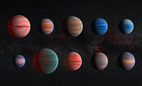 Alguns dos tipos de exoplanetas encontrados pela Nasa