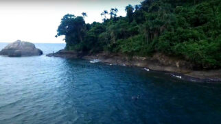 Ilha do Guaraú fica em Peruíbe, a aproximadamente três quilômetros da costa