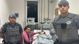 Menina foi salva e encaminhada pelos policiais para a AMA da região