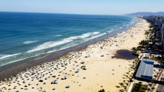 Praia do Boqueirão, em Praia Grande, está na lista da Cetesb