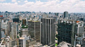 Vista aérea da cidade de São Paulo