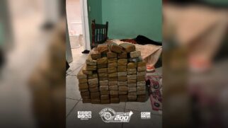 Tijolos de maconha apreendidos pela Polícia militar