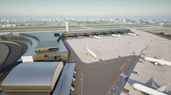 Aena divulgou que as obras serão realizadas por etapas. Fotos: Divulgação