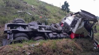 Acidente ocorreu às 5h22, altura de Guarulhos, na Grande São Paulo