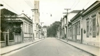 Rua Vieira de Carvalho, onde acontecia a Festa do Pocinho, antes de se transformar em uma avenida