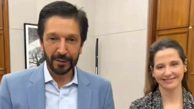Ricardo Nunes ao lado da nova procuradora-geral de São Paulo