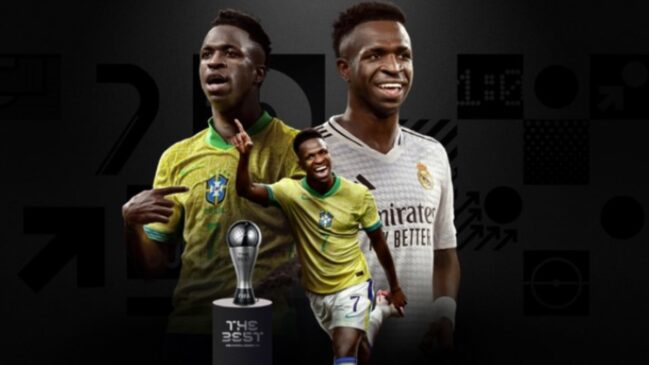 Sem Bola de Ouro, Vini Jr. é eleito o melhor do mundo pela Fifa