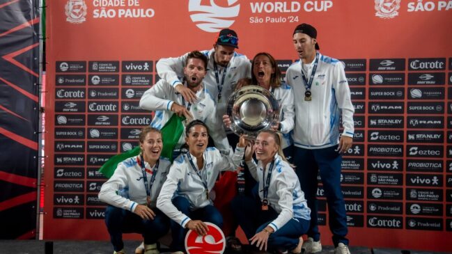 Seleções campeãs nas categorias masculina e feminina de Beach Tennis da Itália