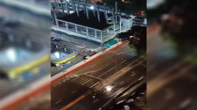 Estação Sesc Pompéia ficou alagada após fortes chuvas na região