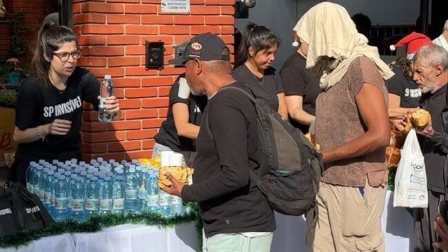 ONG e o padre Júlio distribuirão cerca de 300 refeições completas, a partir das 7h, no bairro da Mooca