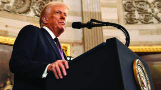 Logo no início do discurso, Trump afirmou que o país enfrentará uma nova era