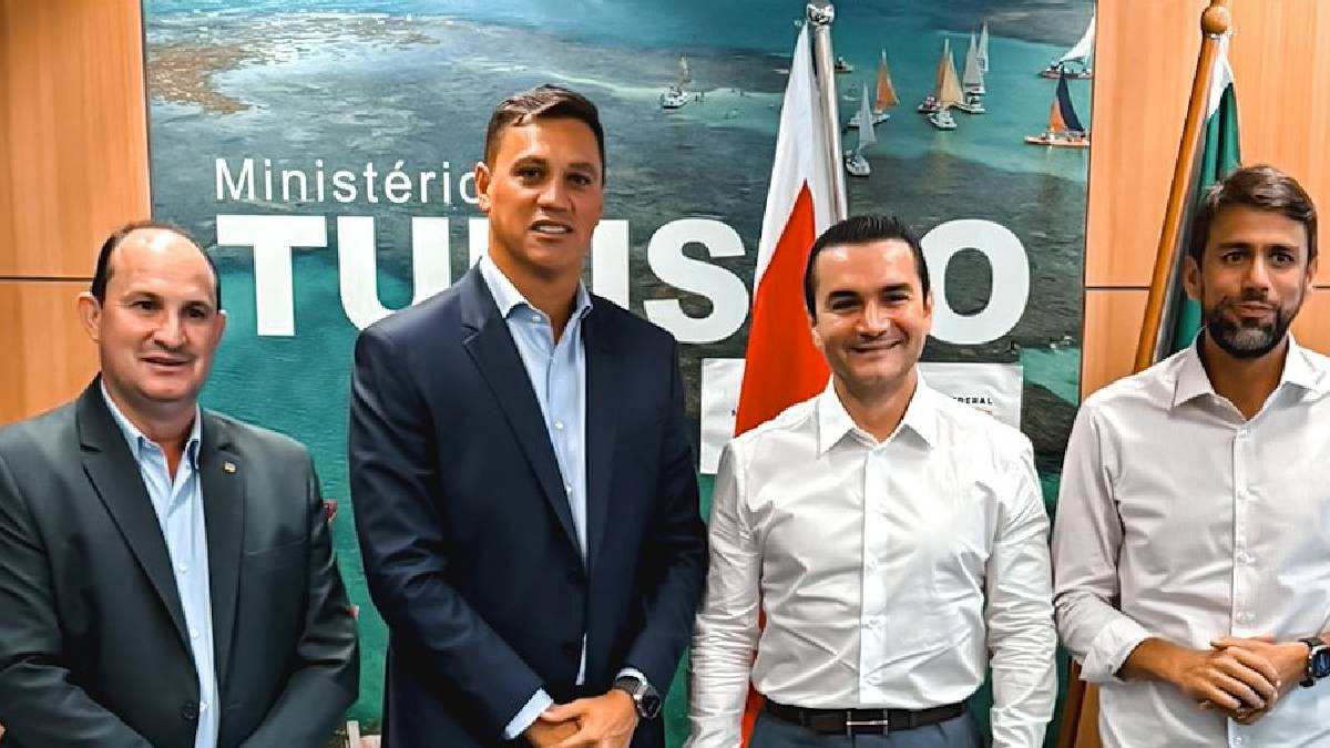 Engenheiro Daniel (União Brasil) se reuniu na última terça-feira (29/1) em Brasília, com o Ministro do Turismo, Celso Sabino (União Brasil)
