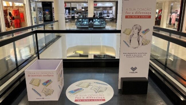Até 5 de fevereiro, o estabelecimento receberá doações de material escolar em prol da UNAS Heliópolis