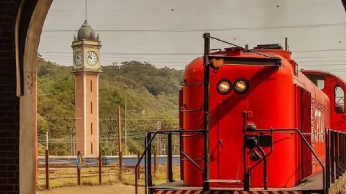 Torre do Relógio é uma das atrações da Vila de Paranapiacaba. /Foto: Reprodução/Redes sociais
