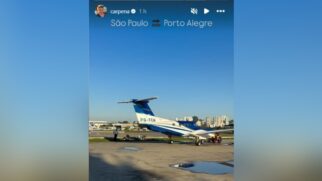 Advogado gaúcho publicou vídeo em seu instagram pouco antes da decolagem do avião