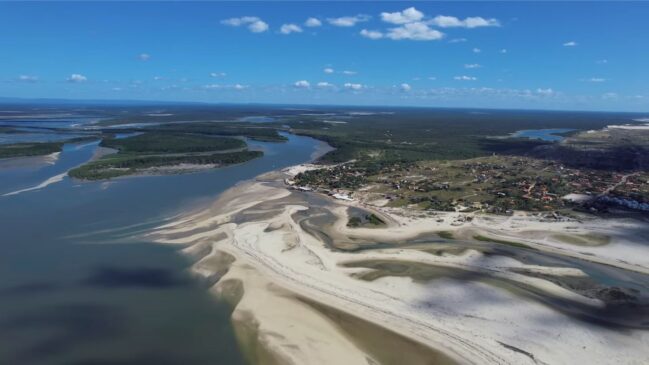 O Delta do Parnaíba fica na fronteira do Maranhão com o Piauí