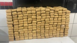 Polícia apreendeu 167 tijolos de maconha