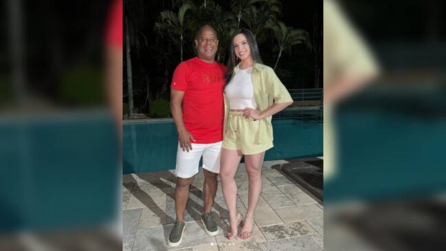 Marcelinho Carioca se casou com Ariane Carvalho neste domingo